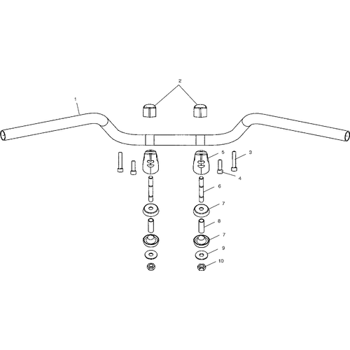 Steering, Handlebar Mounting - 2003 Victory Victory Vegas All Options - V03Gb16 Schematic 5796 OEM Schematic
