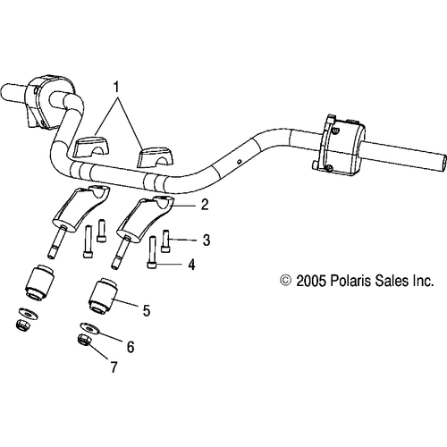 Steering, Handlebar Mounting - 2006 Victory Ca Kingpin All Options - V06Cb26 Schematic 5085 OEM Schematic