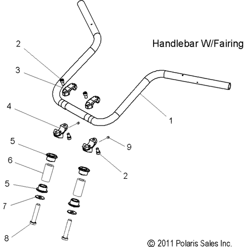 Steering, Handlebar Mounting - 2015 Victory Cross Country 8 Ball All Options - V15Da36 Schematic 1334 OEM Schematic