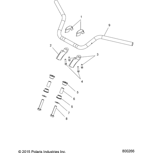 Steering, Handlebar Mounting - 2017 Victory Vegas All Options Schematic 470 OEM Schematic