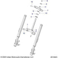 Steering, Upper And Lower Clamps - 2022 Indian Ftr 1200