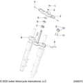 Steering, Upper And Lower Clamps All Options - 2021 Indian Springfield 111