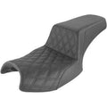Step Up Driver Lattice Stitched Seat Black for Challenger by Saddlemen