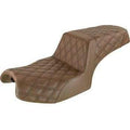 Step Up Lattice Stitched Seat Brown for Challenger by Saddlemen
