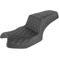 Step Up Lattice Stitched Seat Black for Challenger by Saddlemen