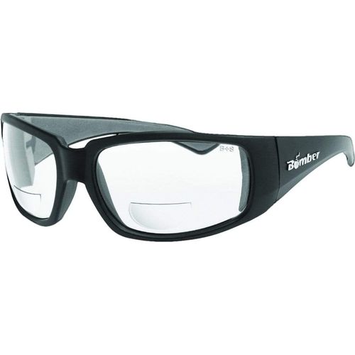 Western Powersports Sunglasses Stink-Bomb Safety Eyewear Matte Black W/Clear Lens by Bomber ST101BF2.0
