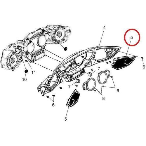 Polaris Windshield Handle Base, Titanium, Left & Right, Genuine OEM Polaris Windshield Handle Base, Titanium, Left & Right, Genuine OEM