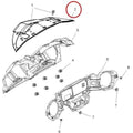 Stock Visor Cover by Polaris 5437552 Dash Mount