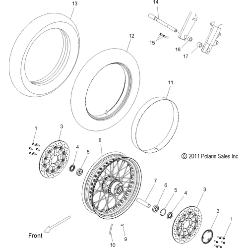 Strap, Rim, 18 Inch by Polaris 5813755 Rim Strip