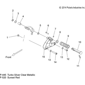 Support, Footpeg, LH by Polaris 1016658-445 Footpeg Mount