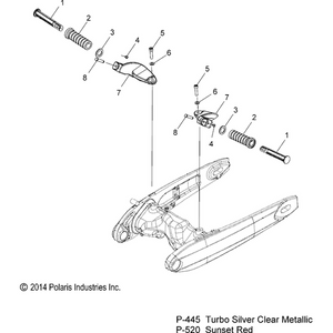 Support, Footpeg, Pass, LH by Polaris 5137313-520 Footpeg Mount