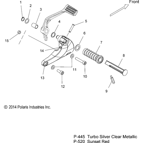 Support, Footpeg, RH by Polaris 1016659-520 Footpeg Mount