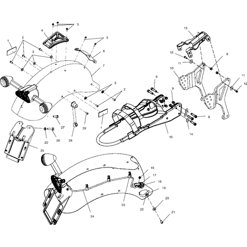 Support,Helmet Hook,Rear [No Longer Available] by Polaris 5241889-067 OEM Hardware