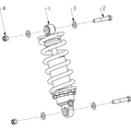 Suspension, Rear Shock Absorber All Options - 2013 Indian Chief Classic/Dark Horse/Vintage