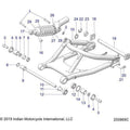 Suspension,Rear Swing Arm/Shock - 2020 Indian Ftr 1200 Carbon Le