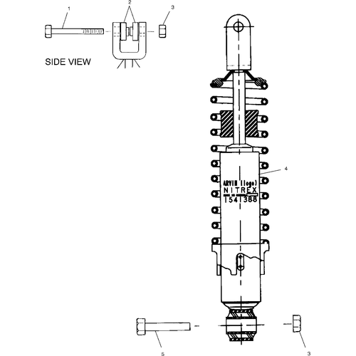 Suspension, Shock, Rear - 2000 Victory Standard Cruiser - V00Cb15Cc Schematic 8500 OEM Schematic