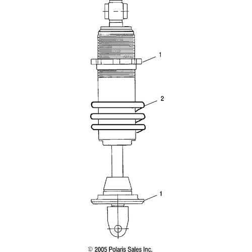 Suspension, Shock, Rear - 2007 Victory Kingpin/Tour All Options - V07Cb26/Cd26 Schematic 4988 OEM Schematic