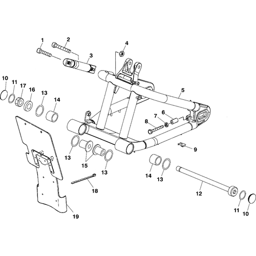 Suspension, Swing Arm - 1999 Victory Standard Cruiser - V99Cb15Da Schematic 8624 OEM Schematic