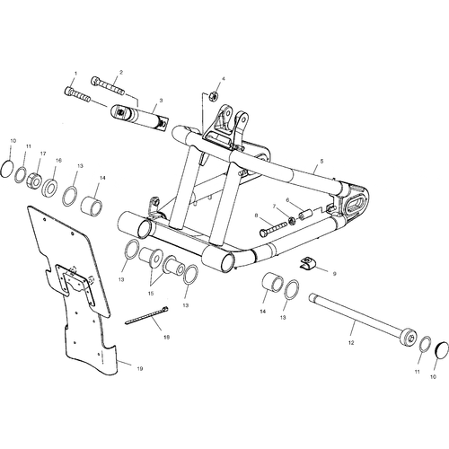 Suspension, Swing Arm - 2000 Victory Sport Cruiser - V00Cs15Le Schematic 8123 OEM Schematic