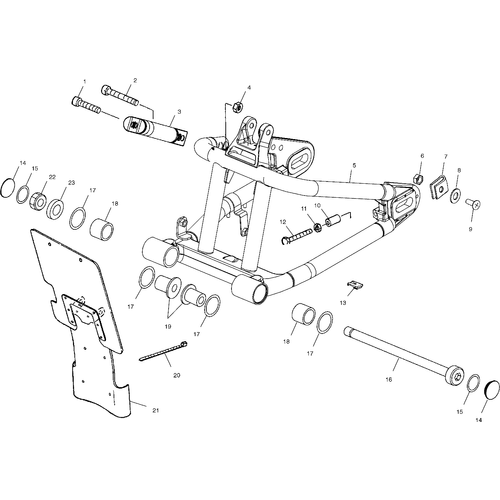 Suspension, Swing Arm - 2000 Victory Standard Cruiser - V00Cb15Dc Schematic 8165 OEM Schematic
