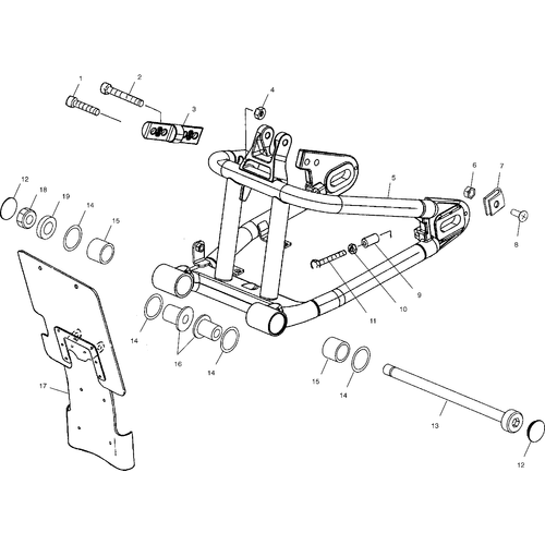 Suspension, Swing Arm - 2001 Victory Deluxe Cruiser - V01Cd15Ci Schematic 6174 OEM Schematic