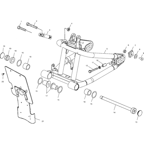 Suspension, Swing Arm - 2001 Victory Sportcruiser - V01Cs15Lf Schematic 6654 OEM Schematic