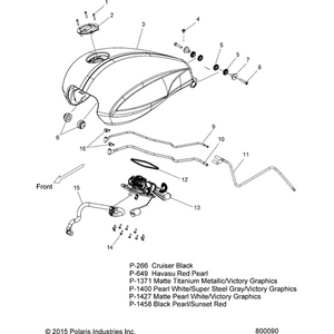 Tank, Fuel by Polaris 1016149-1427 Fuel Tank