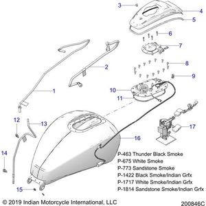 Tank Fuel Sndsmk/Gfx by Polaris 1025429-1814 Fuel Tank