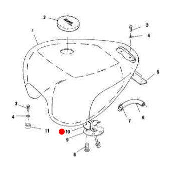 Tank Sender Gasket by Polaris 5811851 Fuel Pump