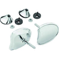 Tapered Faring Mirrors Chrome by Harddrive