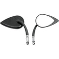 Tear Drop Mirror Left or Right Black SM by Drag Specialties