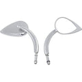 Tear Drop Mirror Left or Right Chrome by Drag Specialties