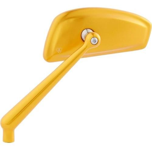Tearchop Mirror RIGHT - Gold by Arlen Ness 510-018 Perch Mount Mirrors