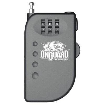 Western Powersports Cable Lock Terrier 8063 Combo Cable Lock Roller Retractable Cable by Onguard 45008063