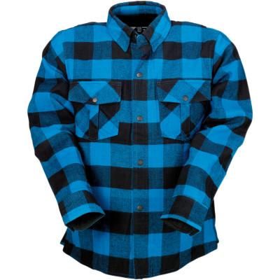 Parts Unlimited Drop Ship Long Sleeve Shirt SM / Blue/Black The Duke Flannel Shirt by Z1R 3040-2866