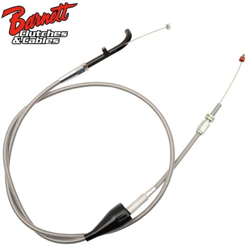 Throttle Push Cable w/ Switch Stainless Steel by Barnett
