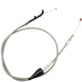 Victory Throttle Push Cable w/ Switch Stainless Steel by Barnett