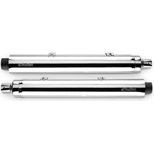Thunder Stroke® Stage One Straight Slip-On Exhaust Kit, Chrome by Polaris 2879769-156 Exhaust Slip On Muffler