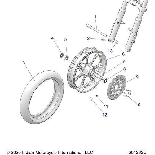 Tire-Front 130/60B19 Pnd by Polaris 5417235 Tire