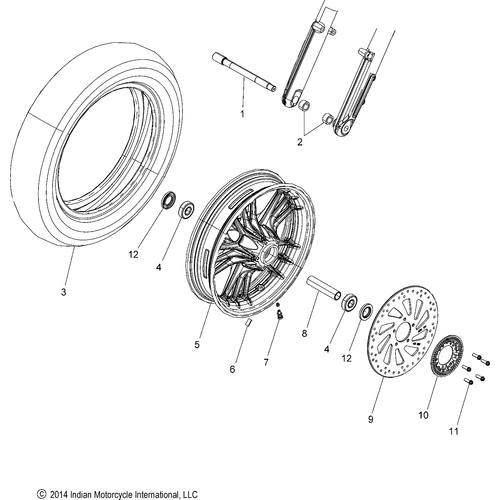 Tire Front 130/90-16 by Polaris 5414554 Tire