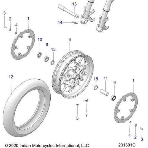 Tire-Ft 120/70R17 Metz M9Rr by Polaris 5417580 Tire