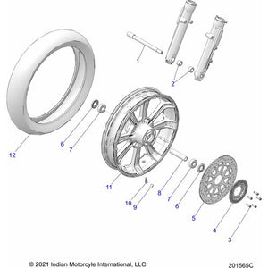 Tire-Ft,130/60B19 61H Crstc by Polaris 5417843 Tire