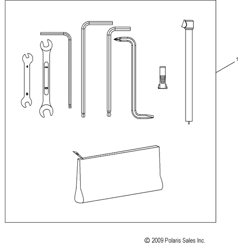Tools, Tool Kit - 2013 Victory Cross Roads Classic/Hard-Ball All Options - V13Bw36/Ew36 Schematic 2637 OEM Schematic