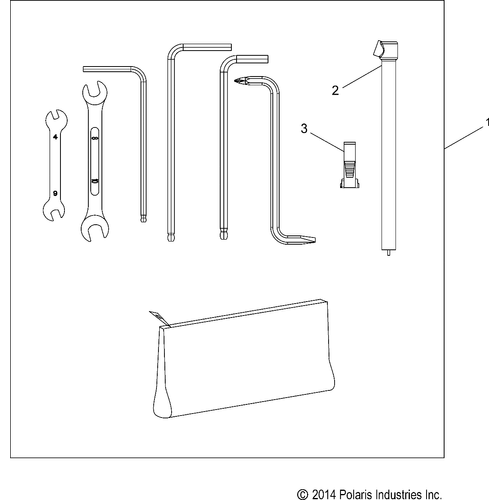 Tools, Tool Kit - 2017 Victory Cross Country/Touring All Options Schematic 70 OEM Schematic