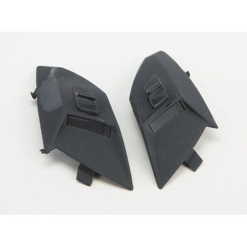 Top Front Vents Left/Right Matte Black Of-77 by GMAX G077005 Helmet Accessory