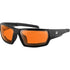 Western Powersports Sunglasses Tread Sunglasses Matte Black W/Amber Lens Removable Foam by Bobster BTRE001A