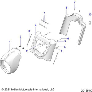 Trim Nacelle by Polaris 5450847 Dash Accent