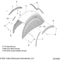 Trim Rear Fender RH Rear Black by Polaris