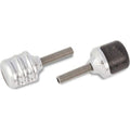 Turn Signal Fluted 1″ Billet Bullet LED Red Chrome by Arlen Ness