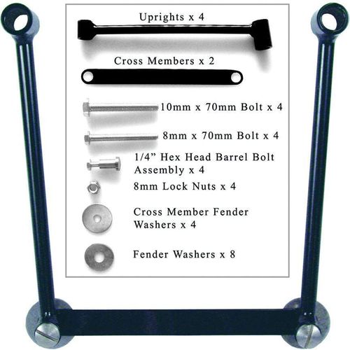 Western Powersports Saddlebag Accessory Universal Hard Mount Kit (Pair) by Willie & Max 58633-00